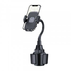 Joyroom JR-ZS259 pohártartóba illő autós telefontartó fekete